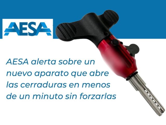 AESA alerta sobre un nuevo aparato que abre las cerraduras en menos de un minuto sin forzarlas