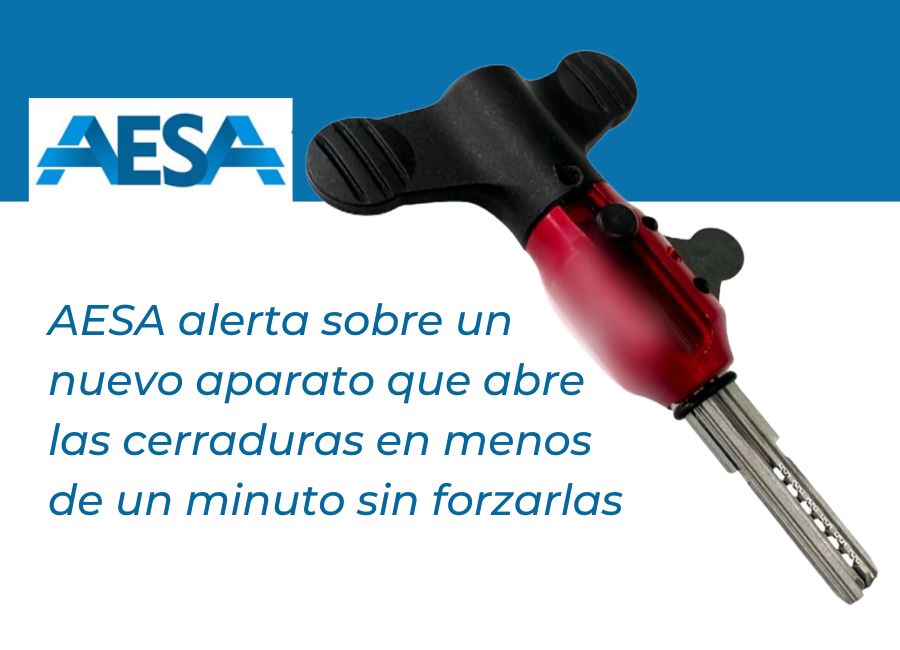 AESA alerta sobre un nuevo aparato que abre las cerraduras en menos de un minuto sin forzarlas